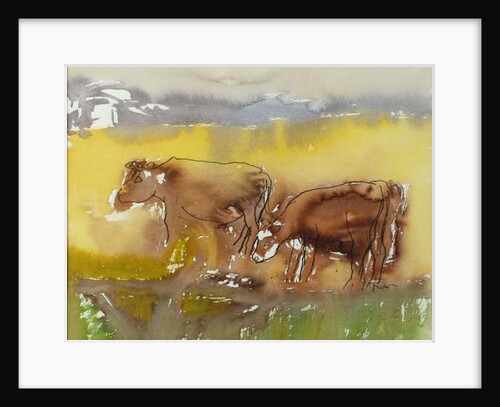 Cattle in the Meadow, 1983 by Brenda Brin Booker