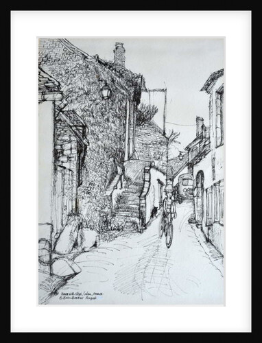 House with steps, Culen, France by Brenda Brin Booker