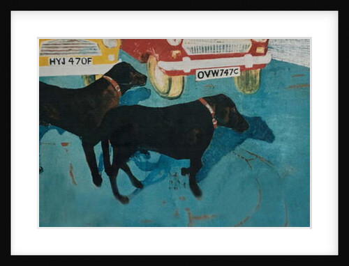 Rex at the Used Car Lot, with Friend by Brenda Brin Booker