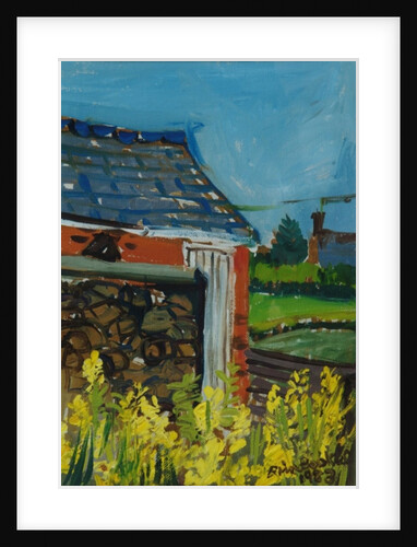 Cabbage flowers in the garden, 1983 by Brenda Brin Booker