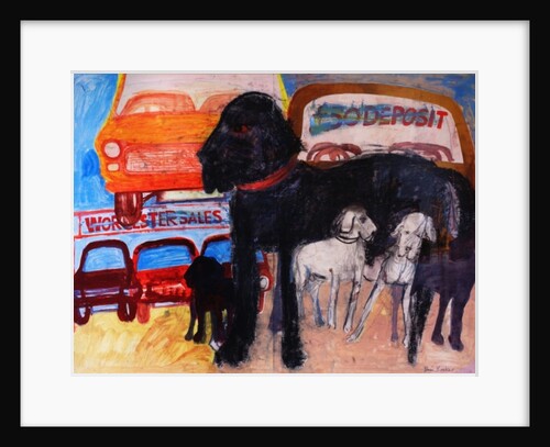 Dog at the Used Car Lot, Rex by Brenda Brin Booker
