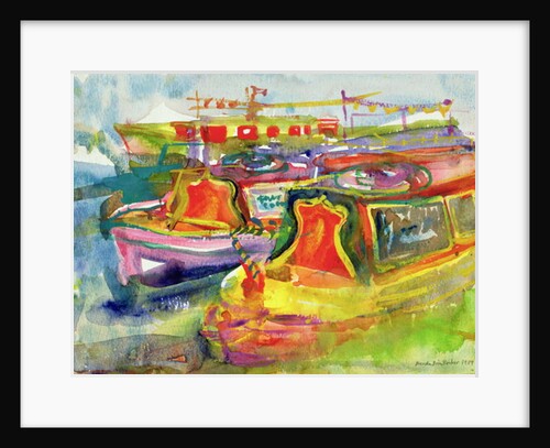Canal Boats, 1989 by Brenda Brin Booker