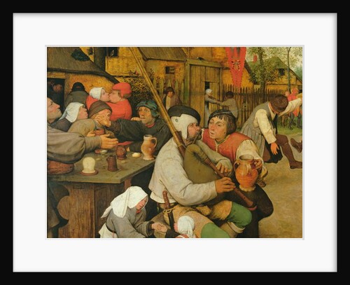 Peasant Dance, Detail, 1568 by Pieter the Elder Bruegel
