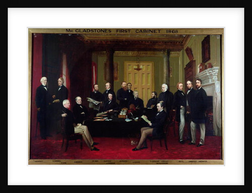 Gladstone's First Cabinet, 1868 by Henry Barraud
