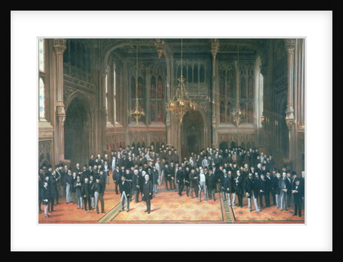 Members' Lobby, Houses of Parliament, 1872-73 by Henry Barraud