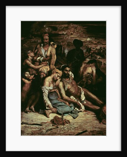 Scenes from the Massacre of Chios, 1822 by Ferdinand Victor Eugene Delacroix