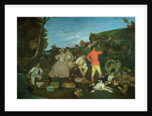 The Huntsman's Picnic by Gustave Courbet