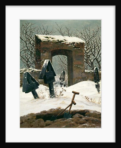 Cemetery in the Snow, 1826 by Caspar David Friedrich