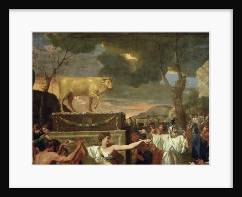 The Adoration of the Golden Calf, before 1634 by Nicolas Poussin