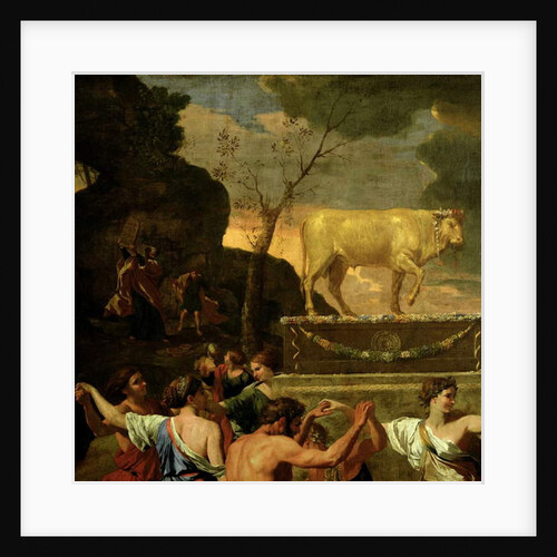 The Adoration of the Golden Calf, before 1634 by Nicolas Poussin
