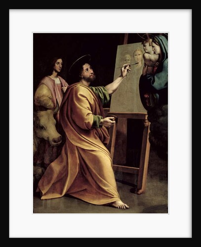 St. Luke Painting the Virgin by Sanzio of Urbino Raphael