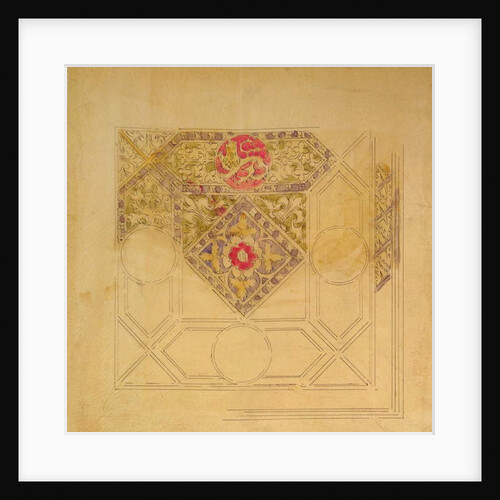 Ceiling design for the Palace of Westminster by Augustus Welby Northmore Pugin