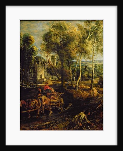 An Autumn Landscape with a view of Het Steen in the Early Morning, c.1636 by Peter Paul Rubens
