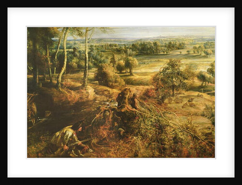 An Autumn Landscape with a view of Het Steen in the Early Morning, c.1636 by Peter Paul Rubens