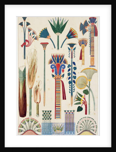 Egyptian Ornament, original illustration from `The Grammar of Ornament`, 1856 by Owen Jones