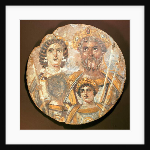 Tondo: Panel of the family of Septimius Severus, c.200 AD by Roman Period Egyptian