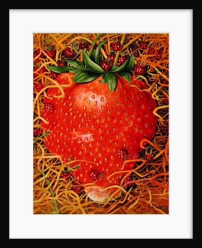 Strawberry in Straw, 1998 by E.B. Watts