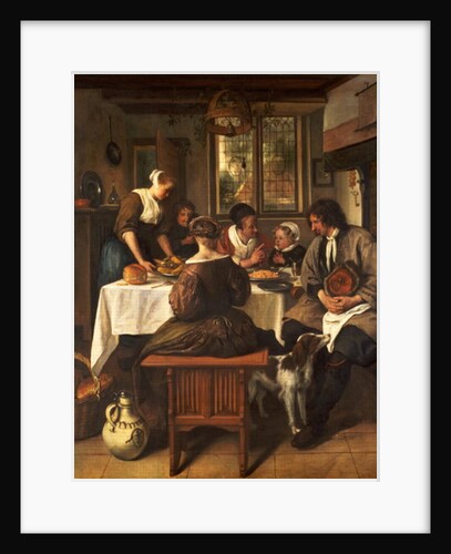 Grace before Meat by Jan Havicksz. Steen