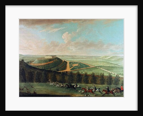View of Belvoir Castle from the South West, with Belvoir Hunt in Full Cry, 1730 by Thomas Badeslade