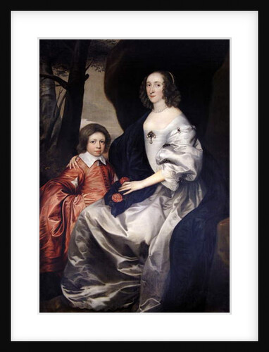 John Manners as a boy with his mother Frances, Countess of Rutland, c.1646 by Daniel Mytens