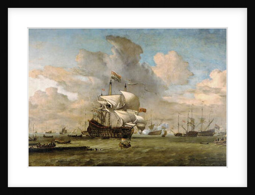 Hollandia, 1692 by Willem van de the Younger Velde