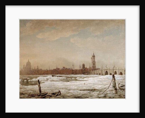 London Bridge in the Great Frost of 1776, 1776 by William Marlow