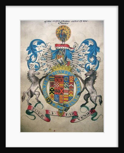 The Coat of Arms of Francis, 6th Earl of Rutland by English School
