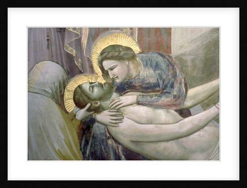 The Lamentation, detail of the Madonna and Christ, c.1305 by Giotto (c.1266-1337)