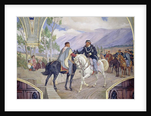 The Meeting Between Giuseppe Garibaldi and King Vittorio Emanuele II on the 26th of October 1860 at Teano, Italy by Pietro Aldi