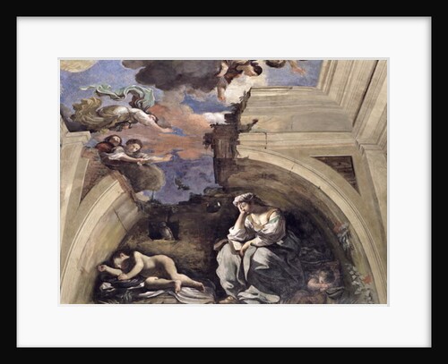 The 'Sala di Aurora' detail of an Allegory of Night, 1621 by Guercino