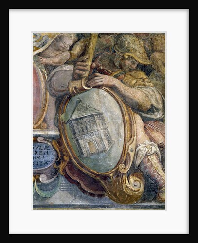 Bedroom, detail of frieze depicting towns and buildings under Medici control, the Baptistery of S. Giovanni, Florence, 1564-75 by Nanni di B. Bigio & Bartolomeo Ammannati (1511-92)