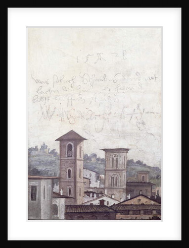 The 'Sala delle Prospettive' detail depicting a view of Rome, 1518-19 by Baldassarre Peruzzi