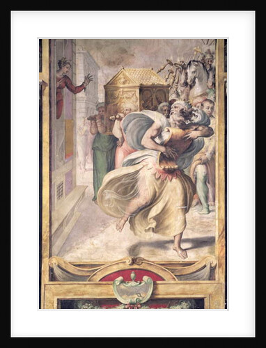 Saul's Daughter Michal Watching David Dance Before the Ark by Francesco de Rossi Salviati Cecchino