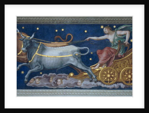The Nymph Callisto on Jupiter's Chariot, ceiling decoration from the 'Sala di Galatea', 1511-12 by Baldassarre Peruzzi