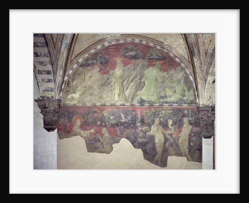 The Creation of the Animals and of Adam the Creation of Eve and the Original Sin lunette by Paolo Uccello