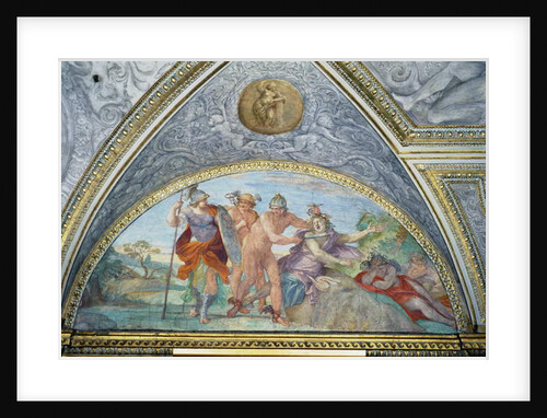 Lunette depicting Perseus Slaying the Medusa by Annibale Carracci