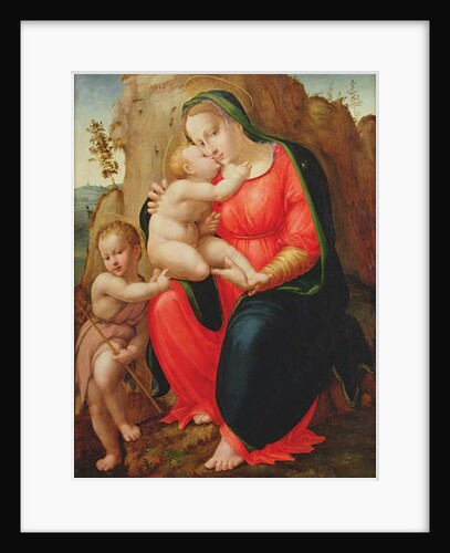 Madonna with Child and St John in a Landscape by Francesco Granacci