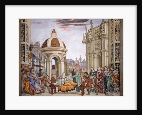 North wall of Strozzi Chapel, The raising of Drusiana by St. John the Evangelist, c.1457-1502 by Filippino Lippi