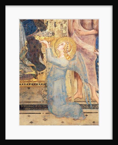Maesta: Angel Offering Flowers to the Virgin, 1315 by Simone Martini