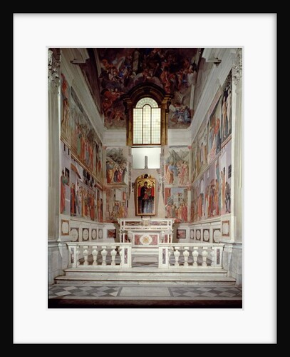 General View of the Chapel by Masolino and Filippino Lippi Masaccio