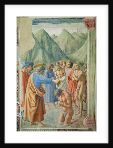 St. Peter Baptising the Neophytes, c.1427 by Tommaso Masaccio