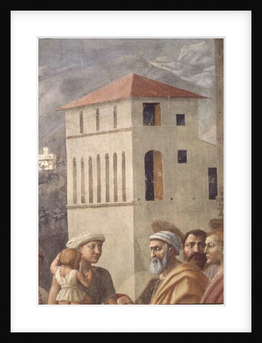 St. Peter Distributing the Common Goods of the Church, and the Death of Ananias,, c.1427 by Tommaso Masaccio