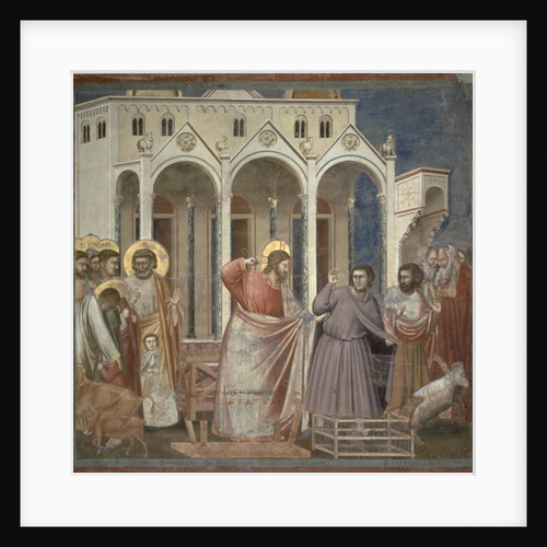 The Cleansing of the Temple, c.1305 by Giotto (c.1266-1337)