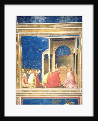 The Virgin's Suitors Praying before the Rods in the Temple, c.1305 by Giotto