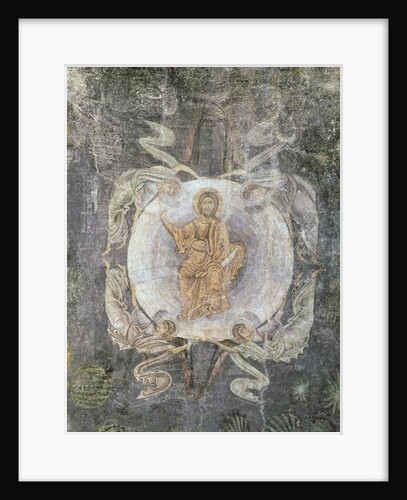 Christ in Majesty surrounded by four angels, ceiling painting, 11th-14th century by Byzantine Byzantine