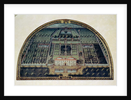 Villa di Castello from a series of lunettes depicting views of the Medici villas, 1599 by Giusto Utens