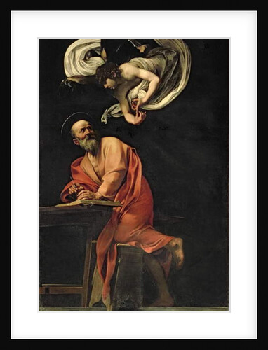 St. Matthew and the Angel, 1602 by Michelangelo Merisi da Caravaggio