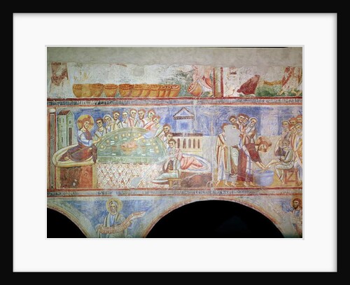 LtoR: The Last Supper and Christ washing the disciples' feet by Italian School