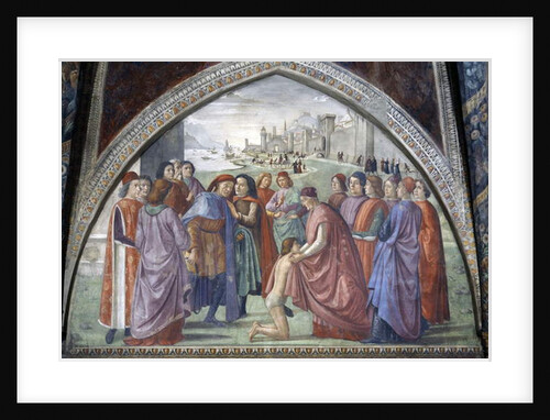 St. Francis renouncing his inheritance, from a cycle of the Life of St. Francis, 1486 by Domenico Ghirlandaio