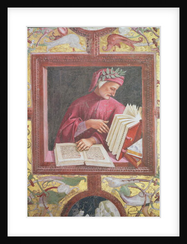 The Poet Dante detail from The Last Judgement cycle in the chapel of San Brixio, 1499-1504 by Luca Signorelli